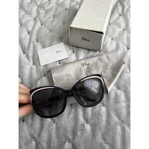 Dior Black and Pink Cat-Eye Sunglasses